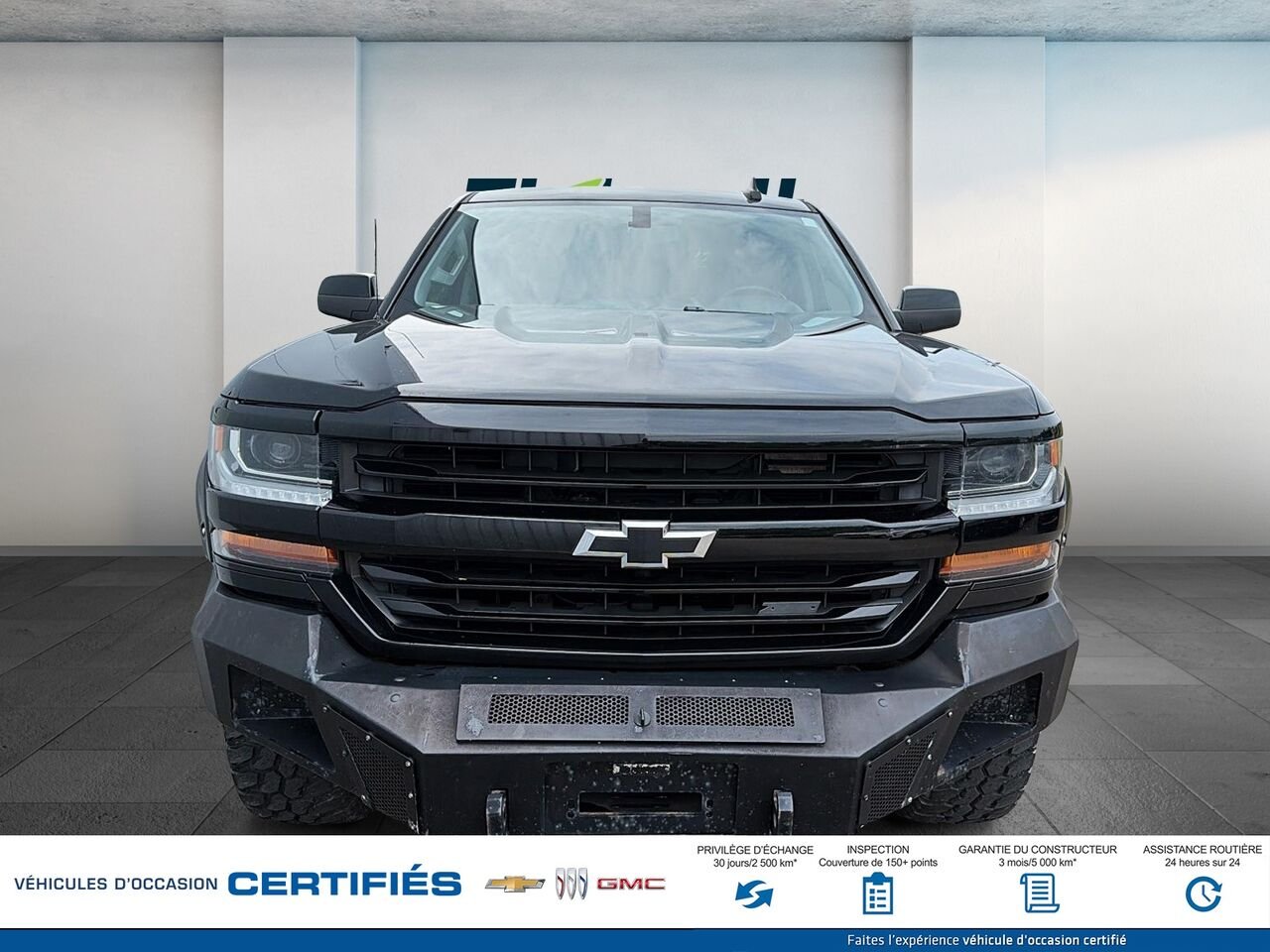 CHEVROLET SILVERADO LT cabine multiplace 153 po 4RM avec 2LT 2018 Noir Montmagny - photo #1