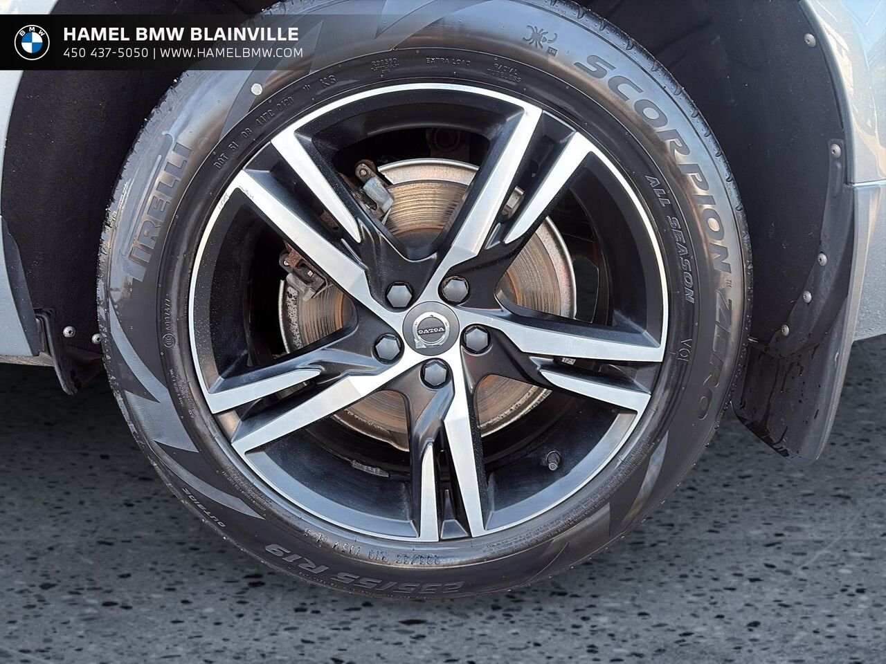 Volvo XC60 T6 R-Design TI 2021 Gris Blainville - photo #6