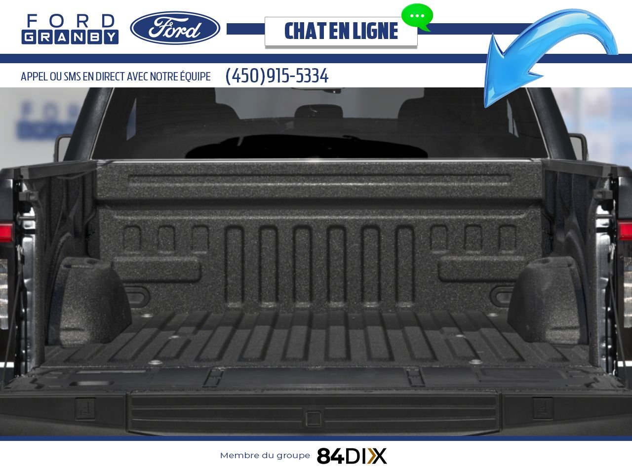 Ford F-150 Lightning 2025 Blanc Oxford Granby - photo #7