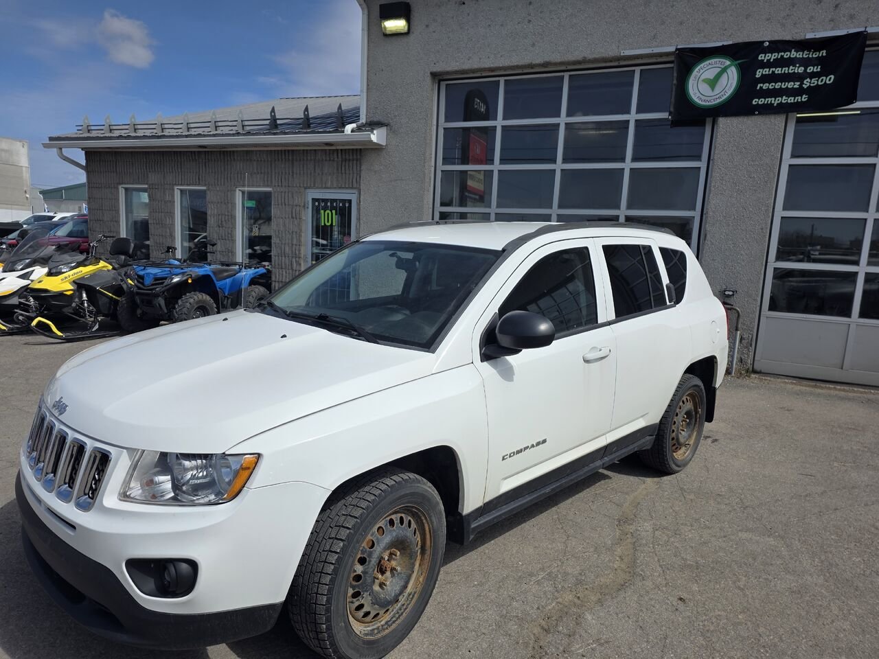 2012 Jeep Compass White  - photo #1