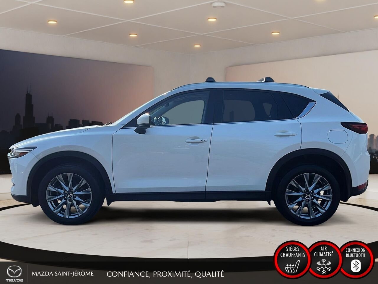 2021 Mazda CX-5 GT | TOIT OUVRANT | CUIR | NAVIGATION | AWD | White Saint-Jérôme - photo #10
