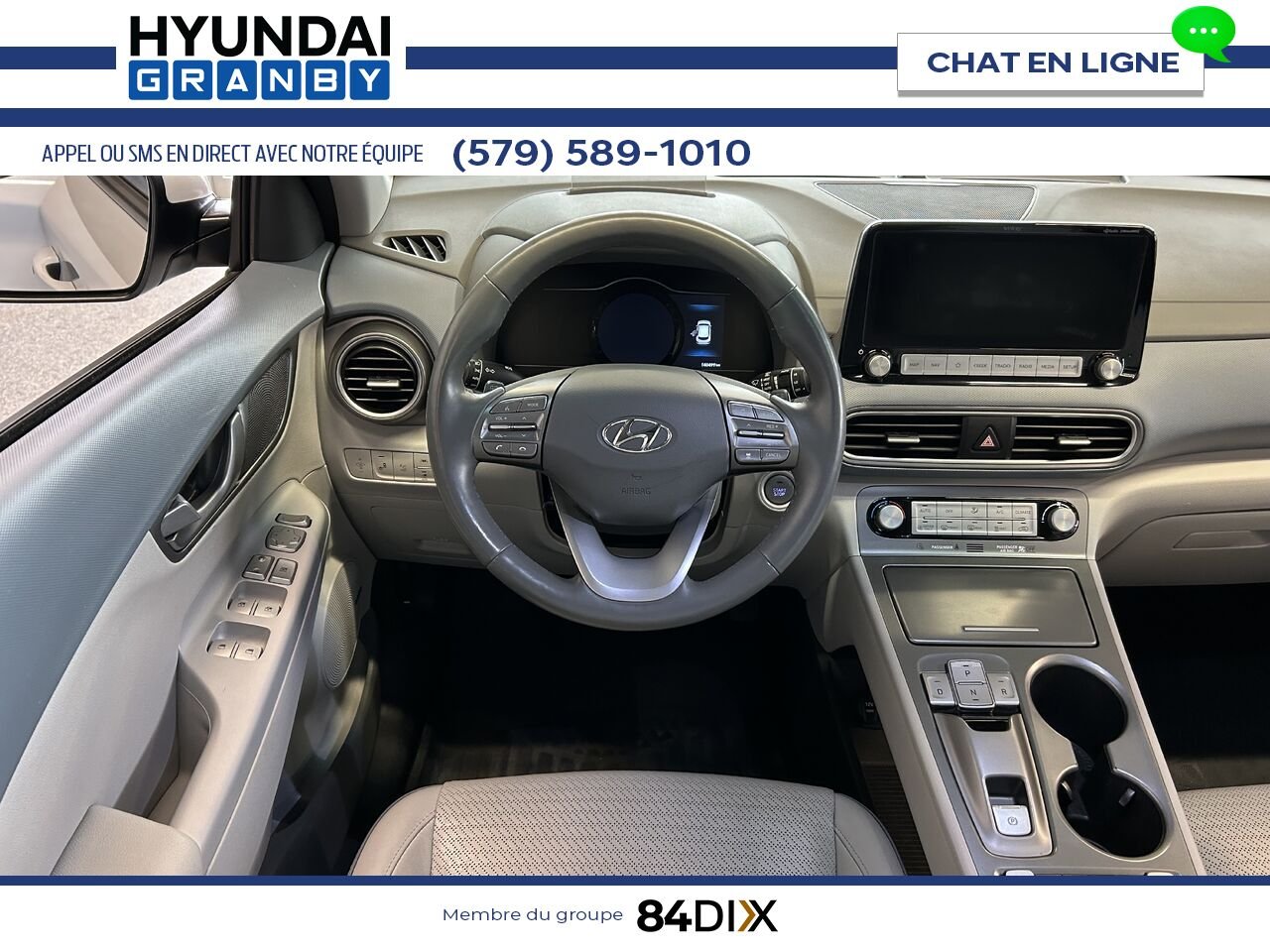 Hyundai Kona électrique 2020 Blanc Granby - photo #10