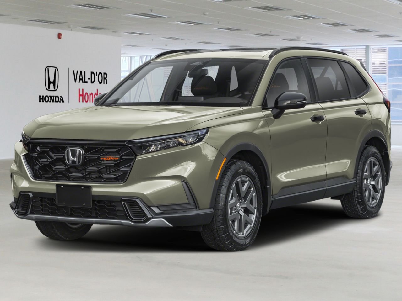 HONDA CR-V hybride TrailSport TI 2026 Vert cendré métallisé Val-d'Or - photo #0
