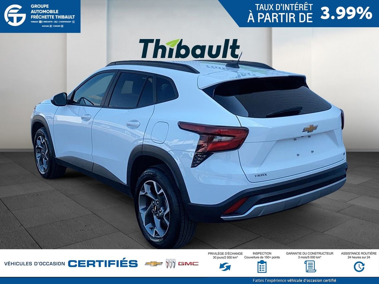 CHEVROLET TRAX Traction avant 4 portes LT 2025 Blanc Montmagny - photo #3