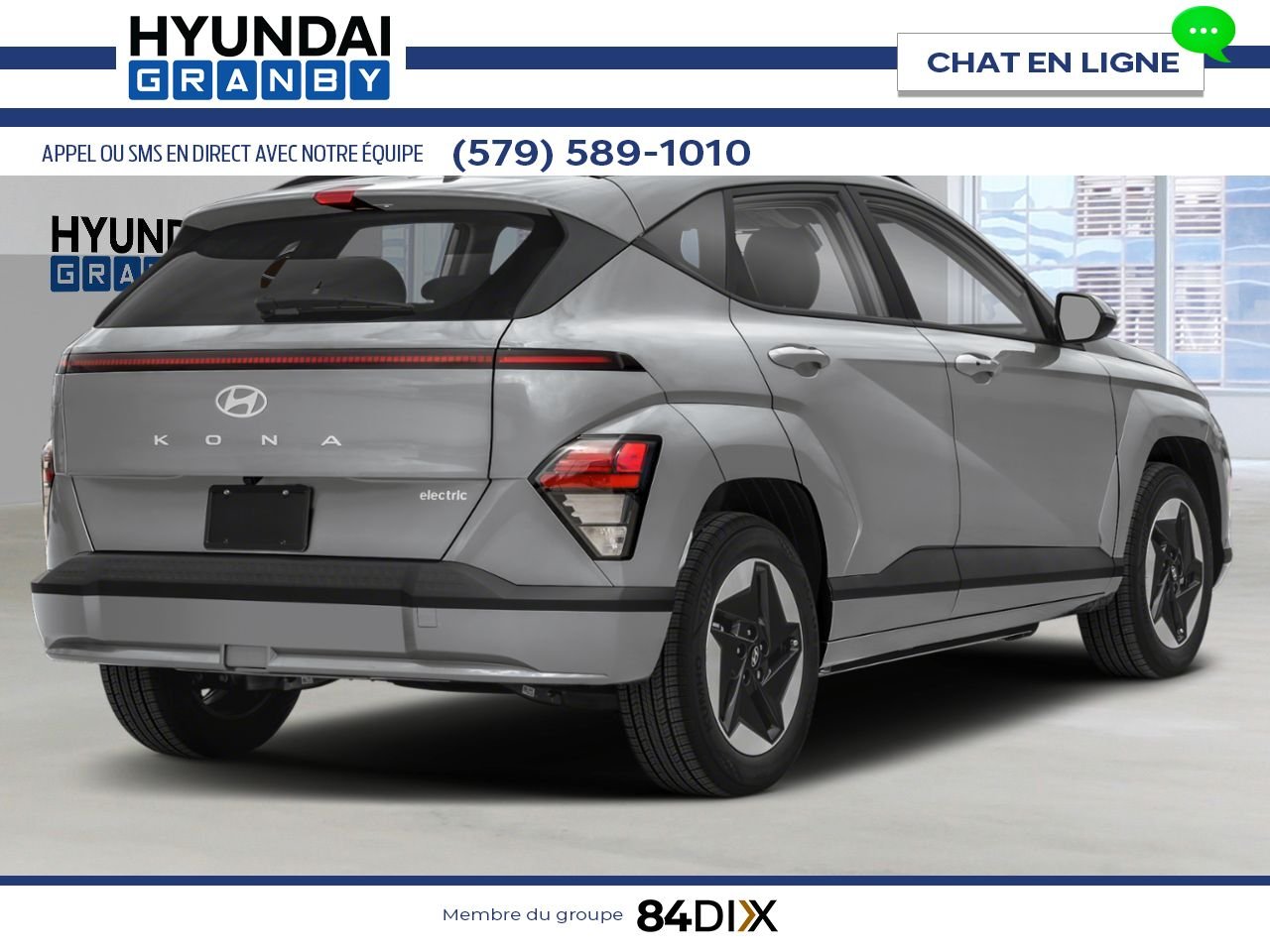 HYUNDAI Kona électrique 2026 Cybergris Granby - photo #1