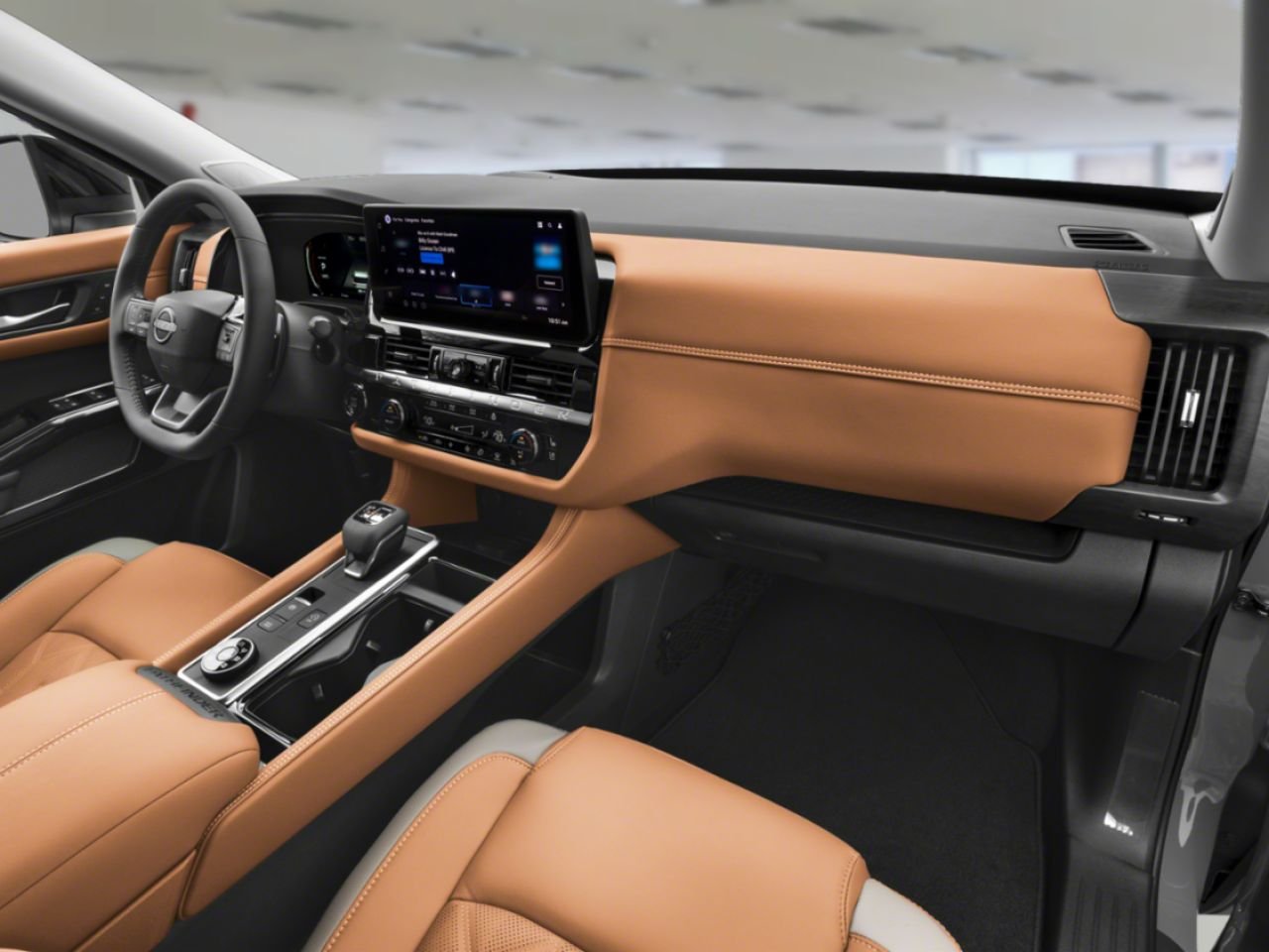 2026 NISSAN Pathfinder Everest While Pearl Tricoat/Super Black Matane - photo #11