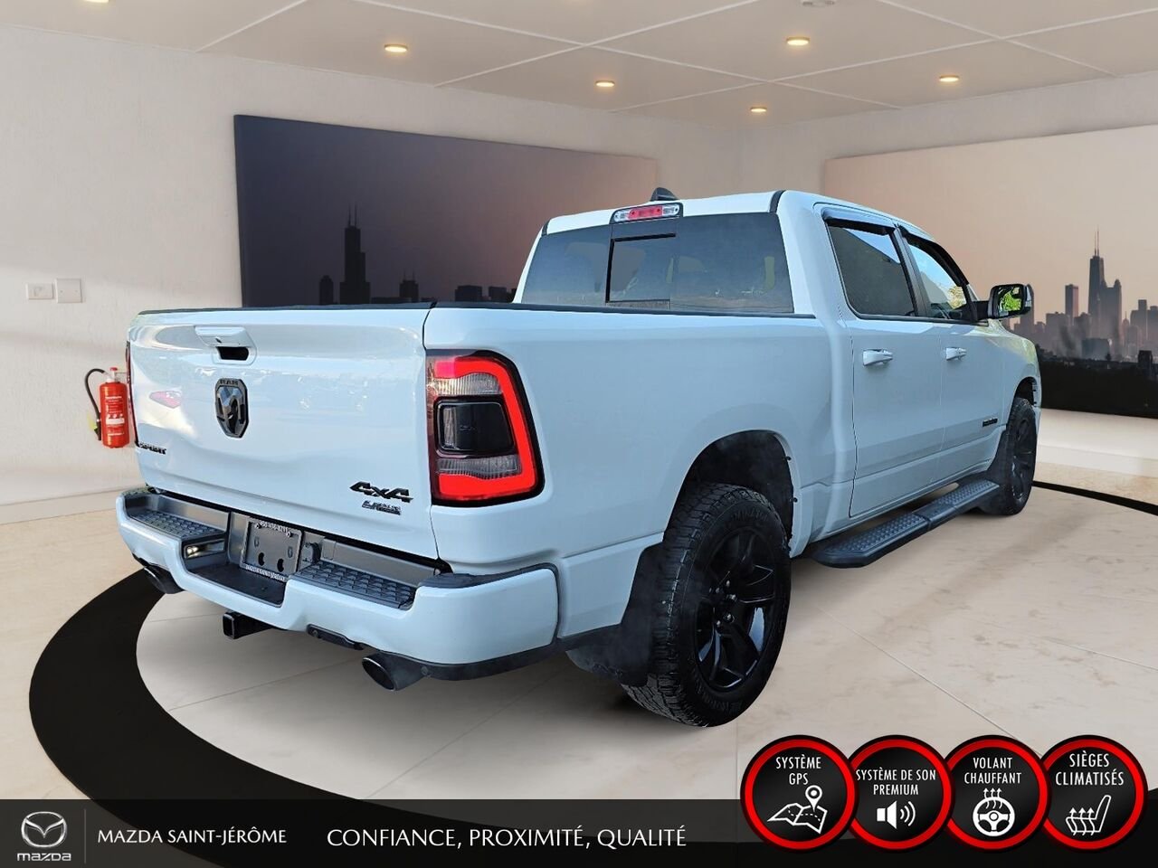 2022 Ram 1500 Sport | caisse de 5 pi 7 po | CUIR | 4X4 | White Saint-Jérôme - photo #5