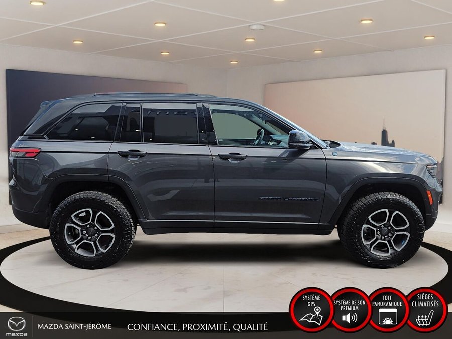 Jeep Grand Cherokee 4xe Trailhawk | TOIT PANO | TV/DVD | 4X4 | 2022 Gris