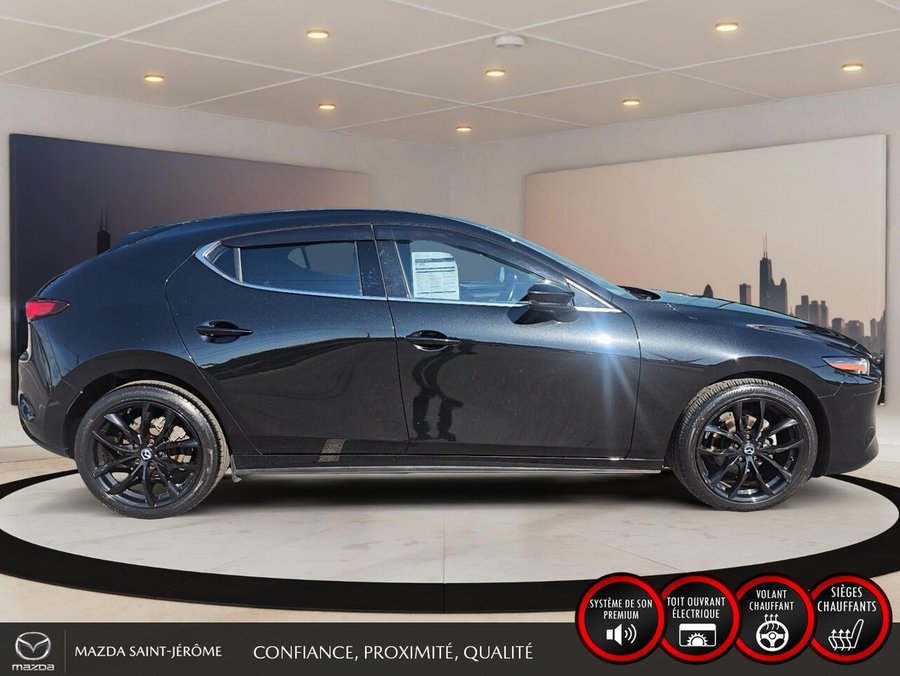 Mazda Mazda3 Sport GT | CUIR | TOIT OUVRANT | AUTOMATIQUE | 2022 Noir