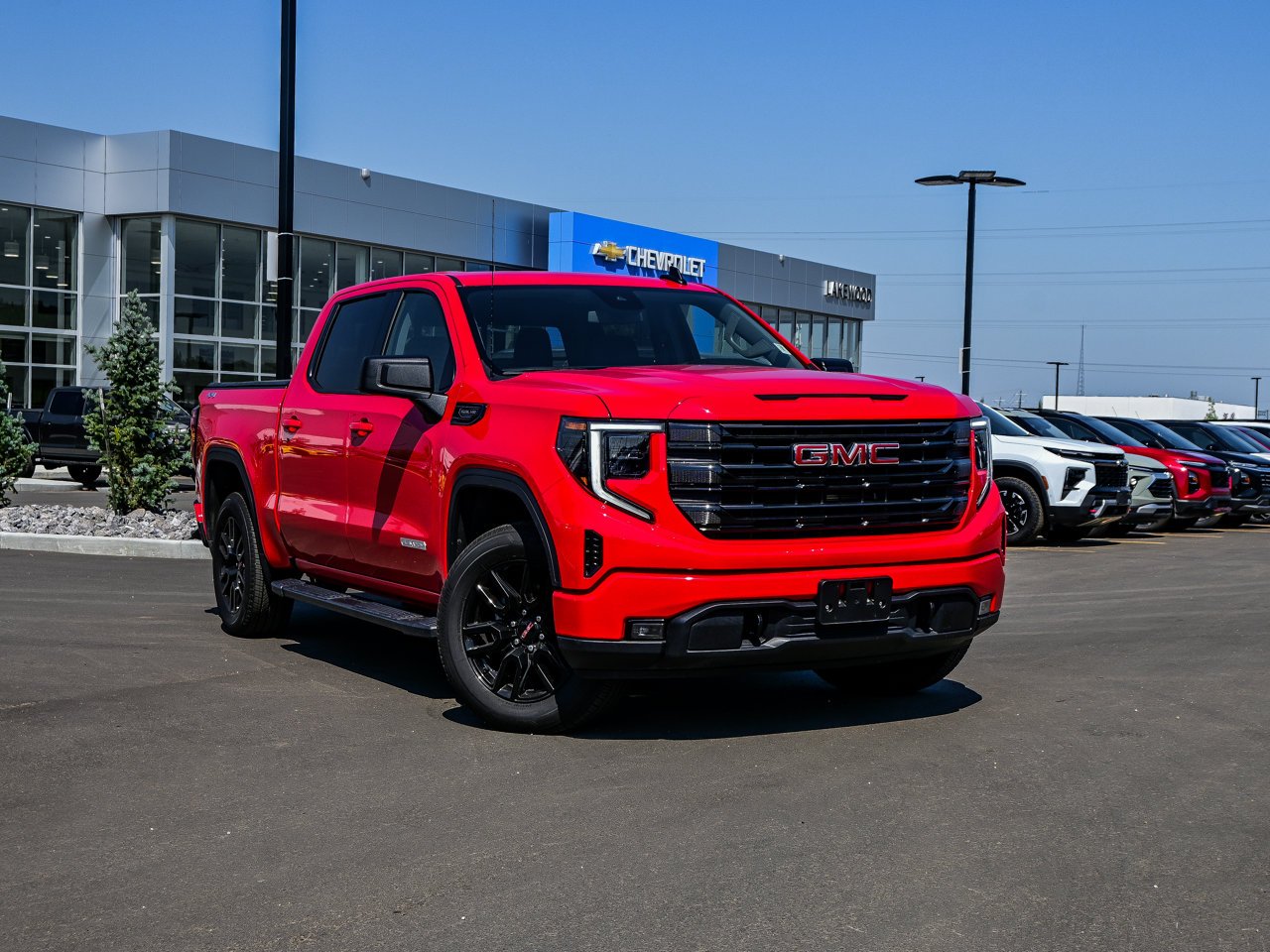 2025 GMC Sierra 1500 4WD Crew Cab 147 Elevation Red Sherwood Park - photo #1