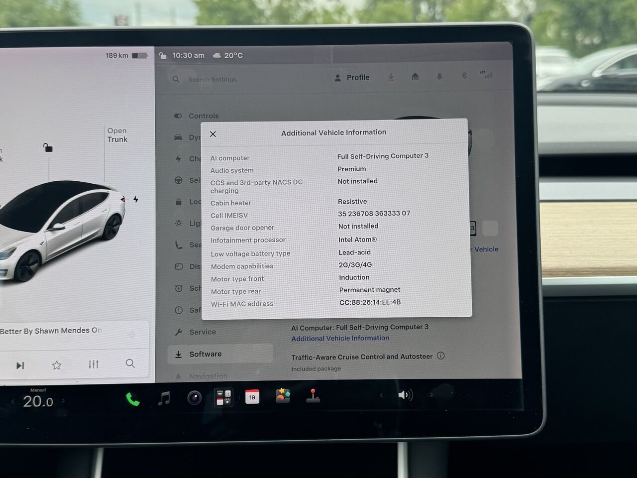 Tesla Model 3 2019 Blanc Granby - photo #19