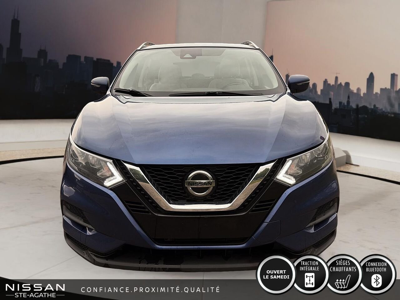 2021 Nissan Qashqai SV TA CVT Blue Saint-Jérôme - photo #1