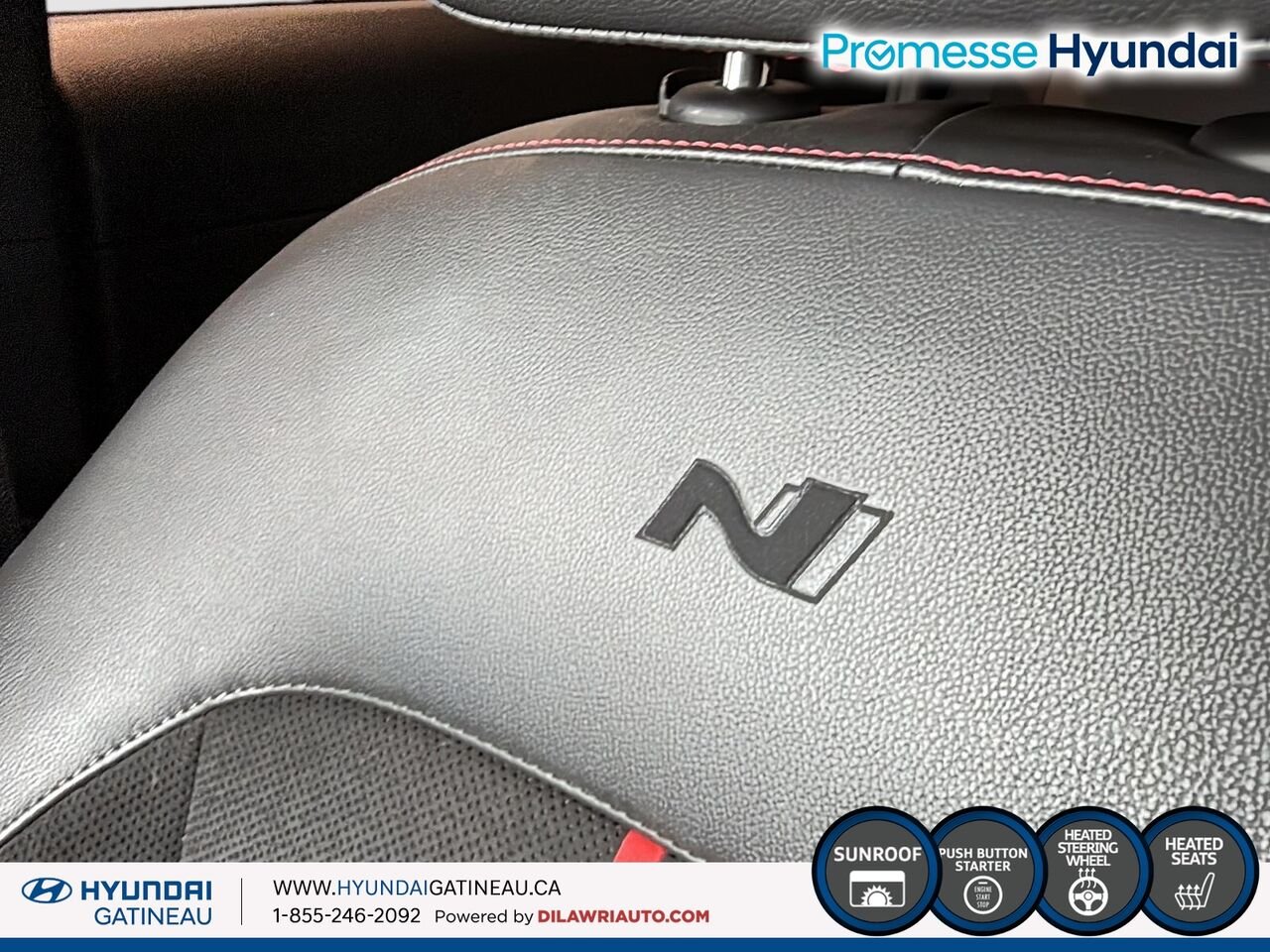 2024 Hyundai Kona 1.6T N Line ***awd , cuir, toit ouvrant, *** White Ottawa & Gatineau - photo #7