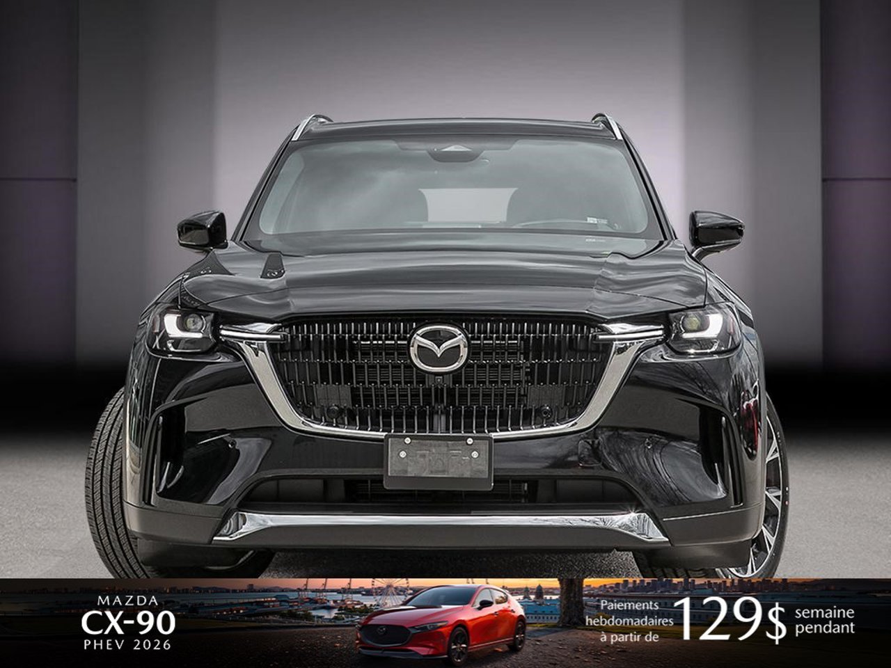 2026 Mazda CX-90 PHEV JM3KKDHA0T1366182 Jet Black Mica Mirabel - photo #1