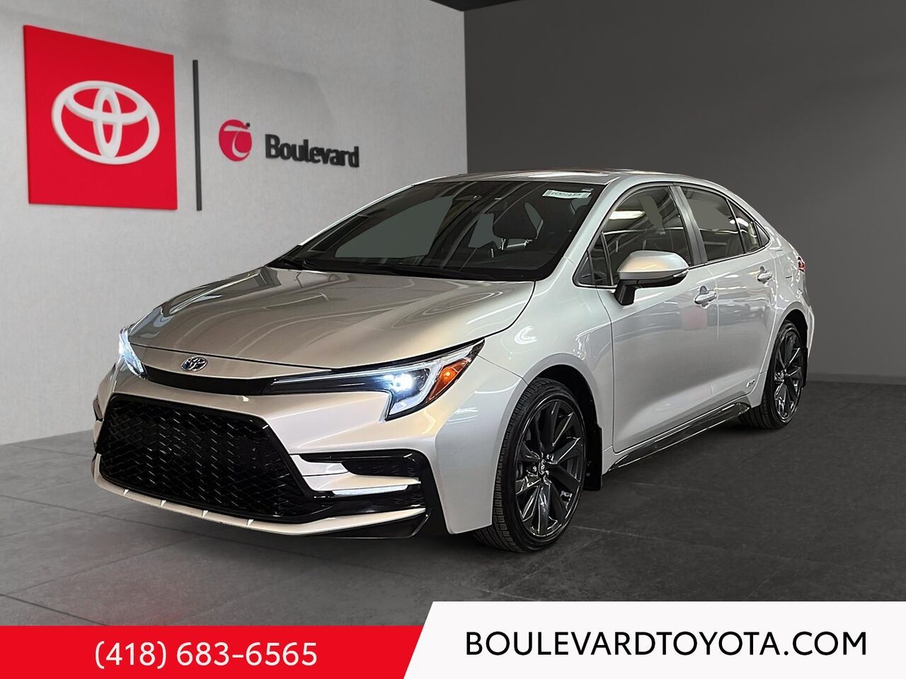 Silver 2024 Toyota Corolla Hybrid Sedan Continuously Variable Transmission