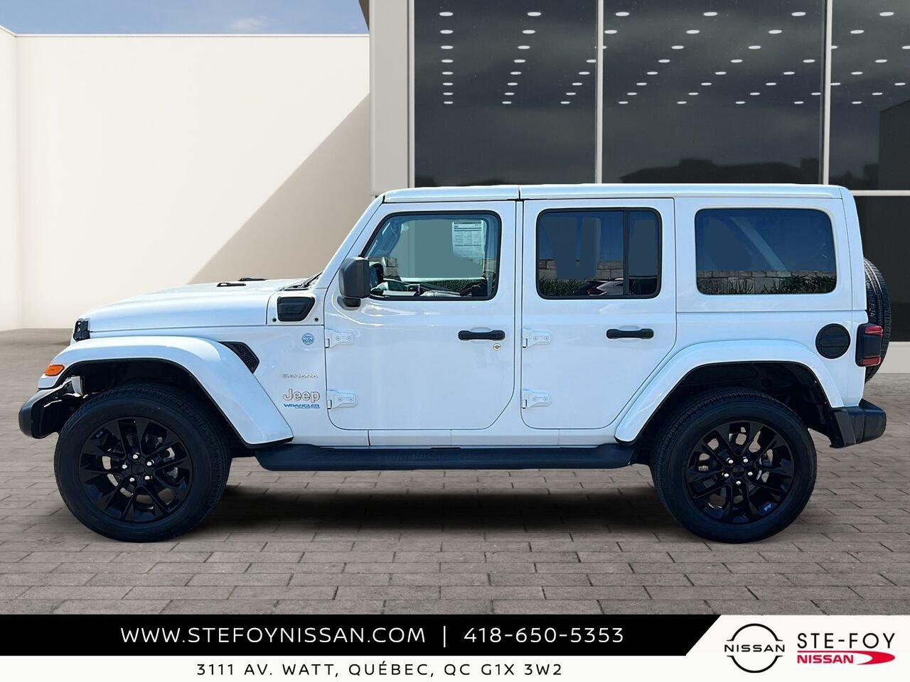 Jeep WRANGLER 4XE UNLIMITED COLD WEATHER GROUP 2022 Blanc Ste-Foy - photo #4