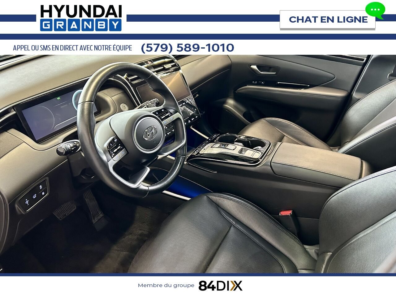Hyundai Tucson hybride rechargeable 2024 Bleu Granby - photo #9
