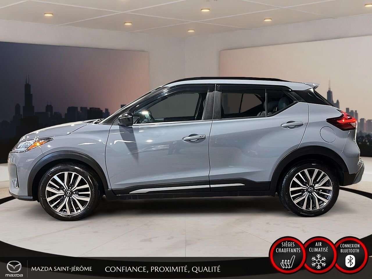 Nissan Kicks SR | DÉMARREUR À DISTANCE | AIDE AU STATIONNEMENT | MAGS NOIR 2023 Gris Saint-Jérôme - photo #10