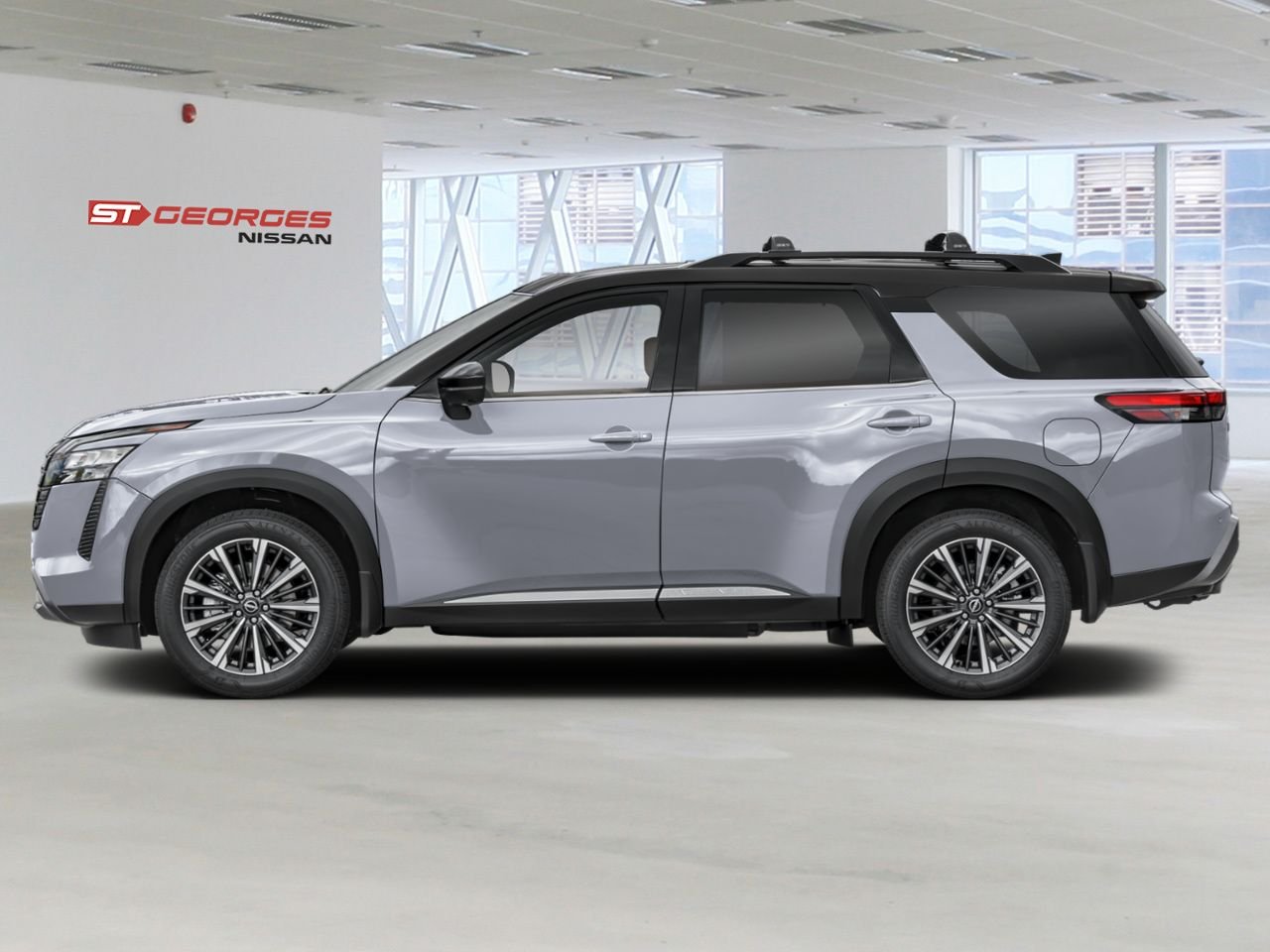 NISSAN Pathfinder 2026 Gris rocher nacré/Noir intense Saint-Georges - photo #1