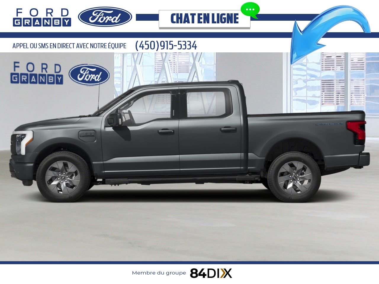 Ford F-150 Lightning 2025 Gris carbonisé métallisé Granby - photo #2