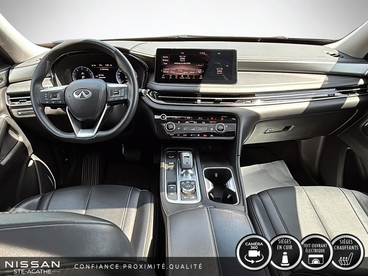 2024 INFINITI QX60 LUXE | AWD | TOIT PANORAMIQUE | 7 PLACES | Black Saint-Jérôme - photo #9