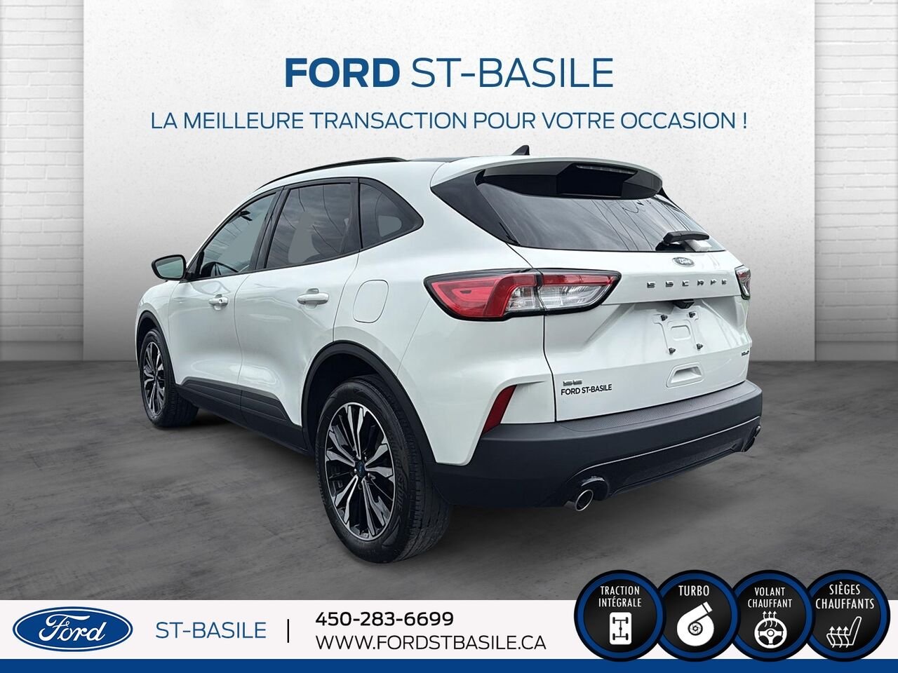 Ford Escape 2021 Blanc Saint-Basile-le-Grand - photo #4