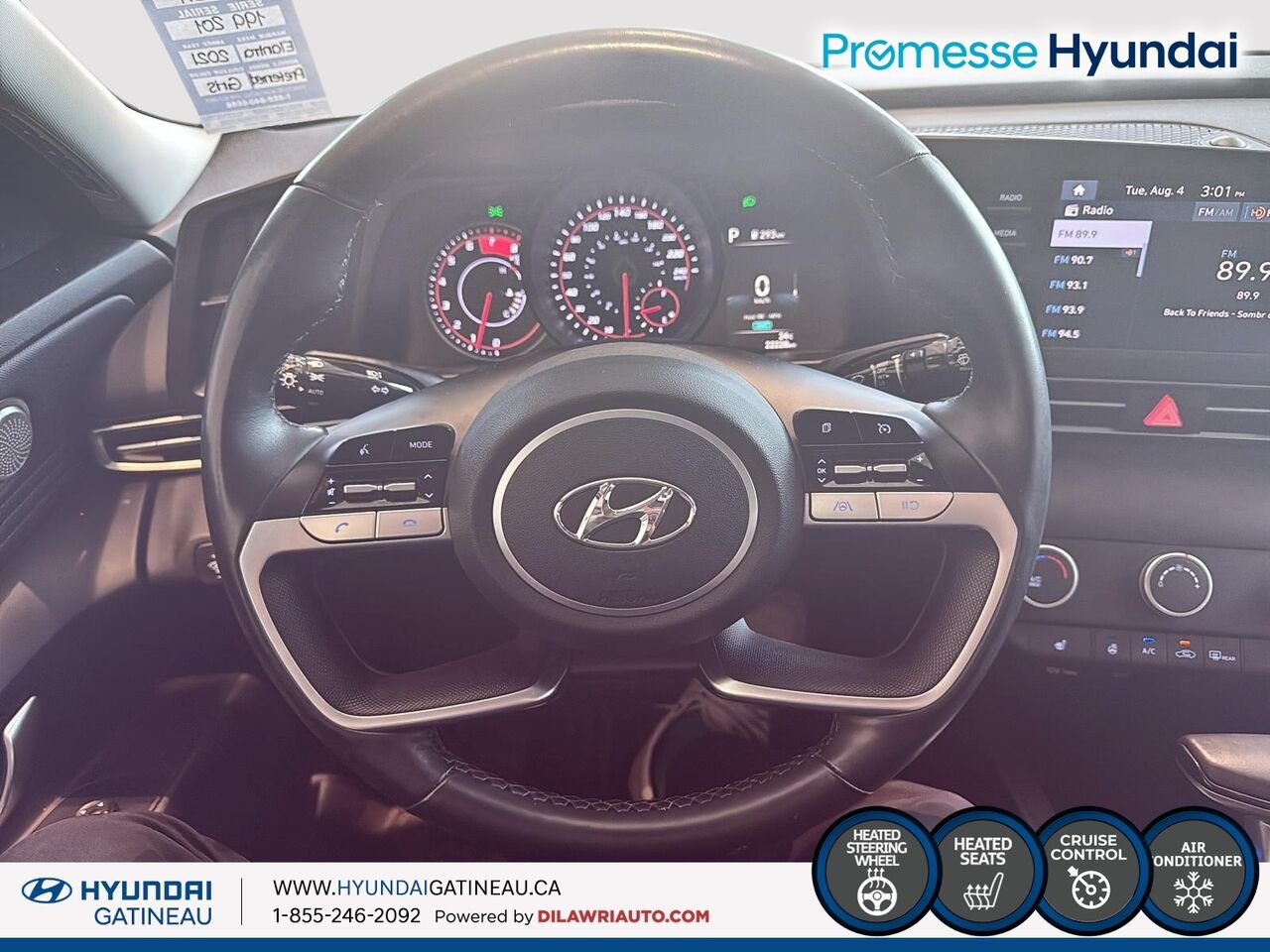 2021 Hyundai Elantra Preferred IVT*** sieges chauffants, volant chauffants , certifier*** Grey Ottawa & Gatineau - photo #9