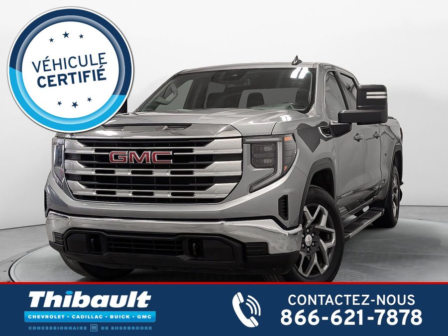 GMC Sierra 1500 4WD Crew Cab Moteur 2.7L 6 places 2023 Gris