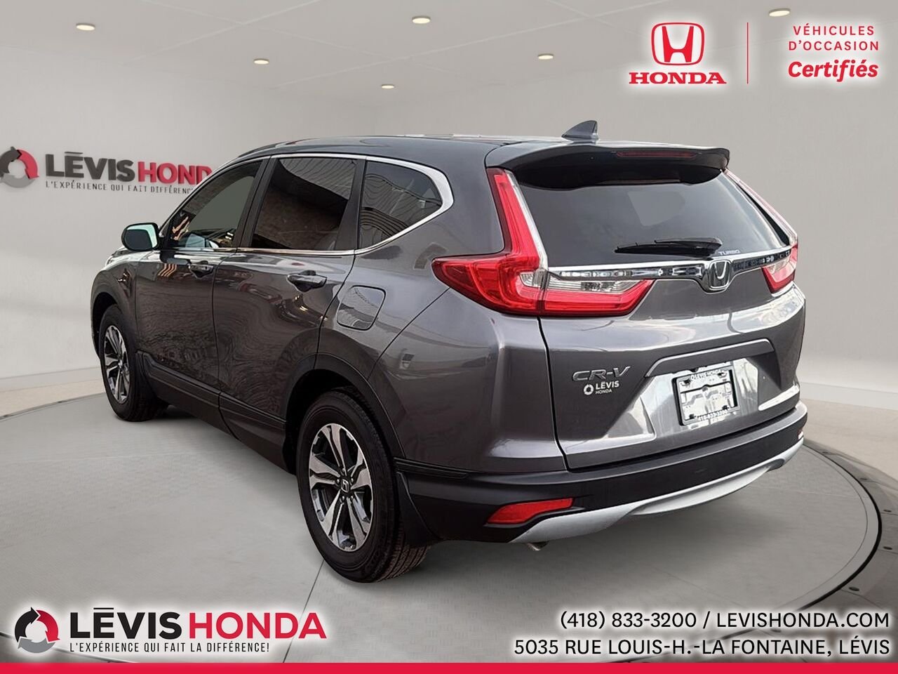 Honda CR-V LX 2RM 2 RM 5 portes LX 2017 Gris Lévis - photo #10