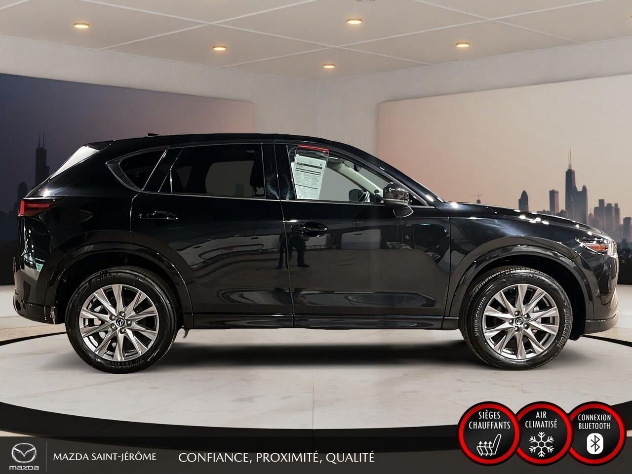 2025 Mazda CX-5 GT | TOIT OUVRANT | CUIR | AWD | Black Saint-Jérôme - photo #4