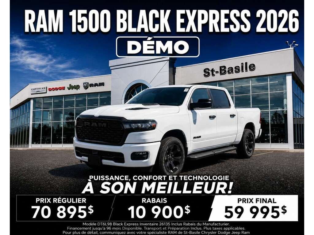 2026 Ram 1500 White Saint-Basile-le-Grand - photo #0