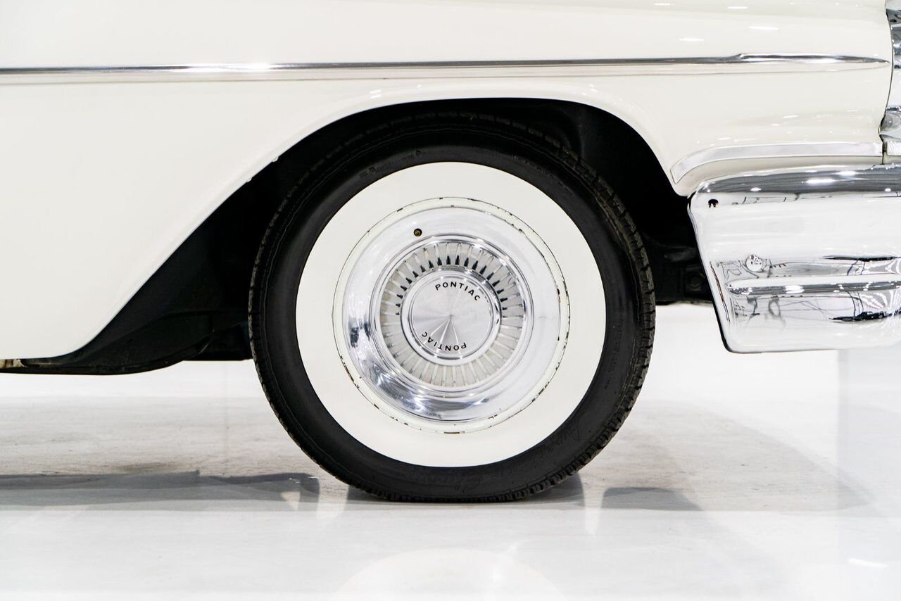 Pontiac PARISIENNE **PRIX EN USD** Fully restored with 261cu.in. and GM built sheet 1959 Blanc Montréal - photo #44