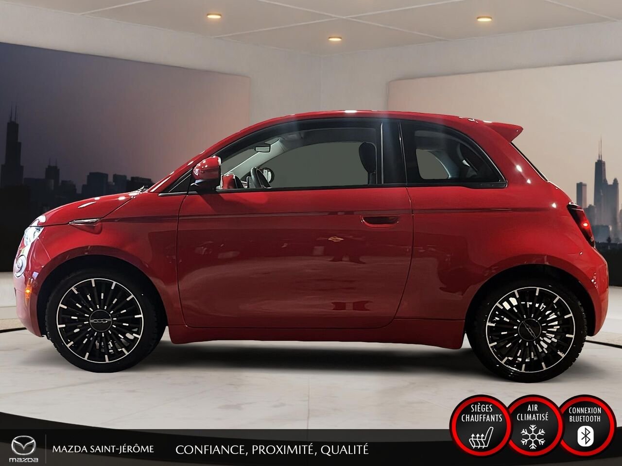 FIAT 500e Édition (RED) | CLEAN CARFAX | 2024 Rouge Saint-Jérôme - photo #10