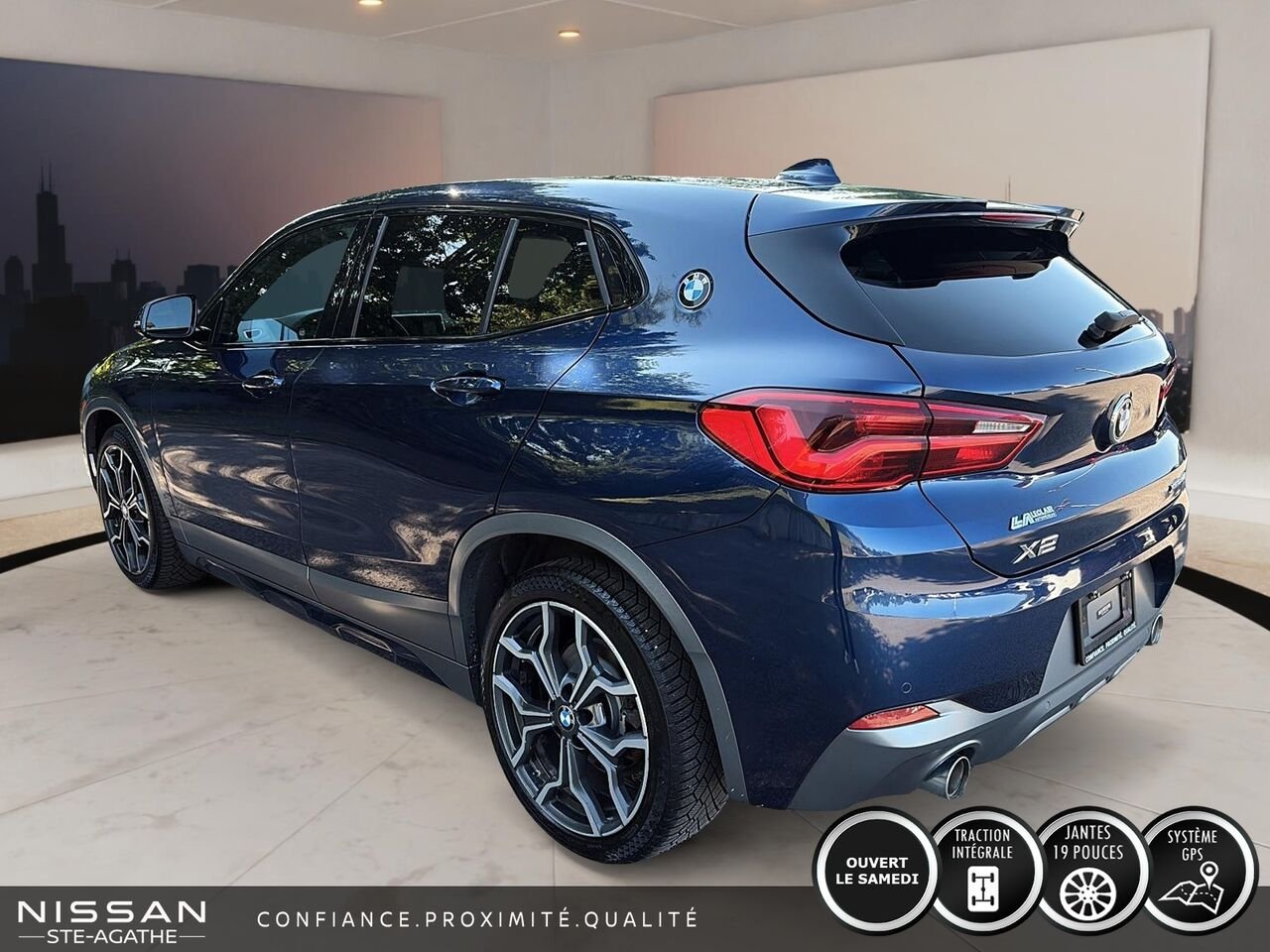 BMW X2 xDrive28i coupé pour activités sportives/CUIR| TOIT| CARPLAY 2020 Bleu Saint-Jérôme - photo #4