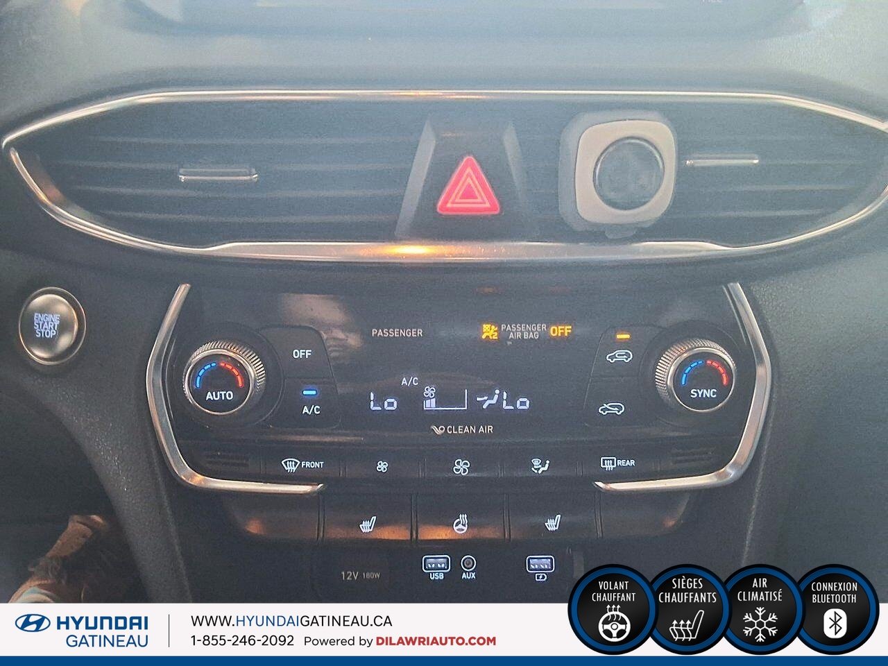2019 HYUNDAI SANTA FE S *** AWD *** Sieges chauffants *** camera de recul *** Black Ottawa & Gatineau - photo #13