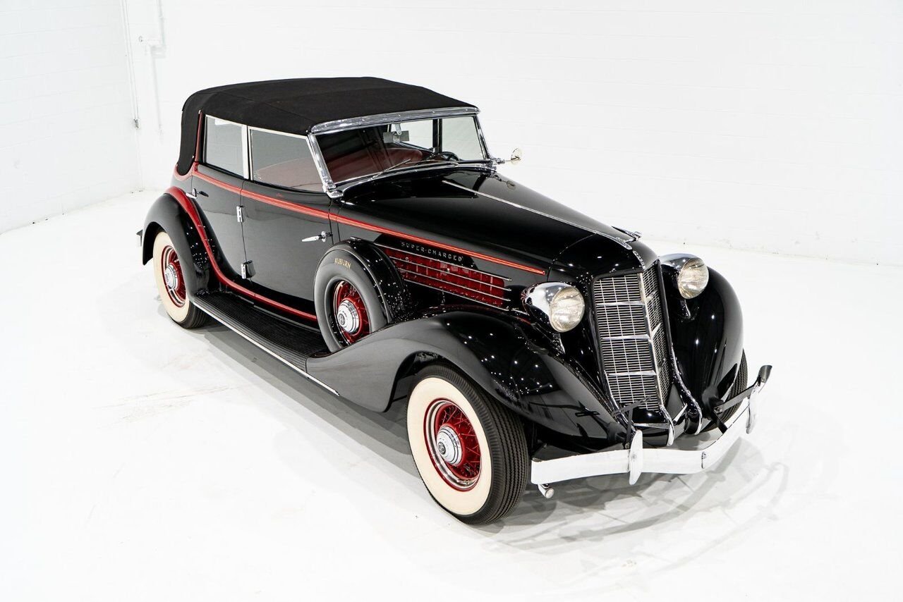 Auburn 851 Supercharge Phaeton **PRIX EN USD** 1935 Noir Montréal - photo #54