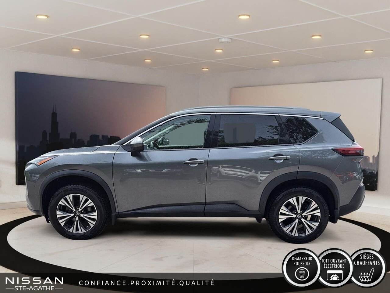 2021 Nissan Rogue SV|TA|1 PROPRIO|CARFAX CLEAN Grey Saint-Jérôme - photo #5