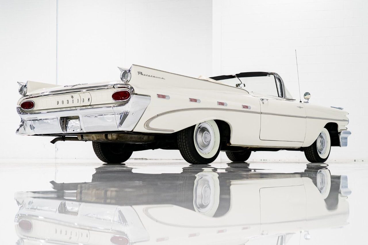 Pontiac PARISIENNE **PRIX EN USD** Fully restored with 261cu.in. and GM built sheet 1959 Blanc Montréal - photo #25