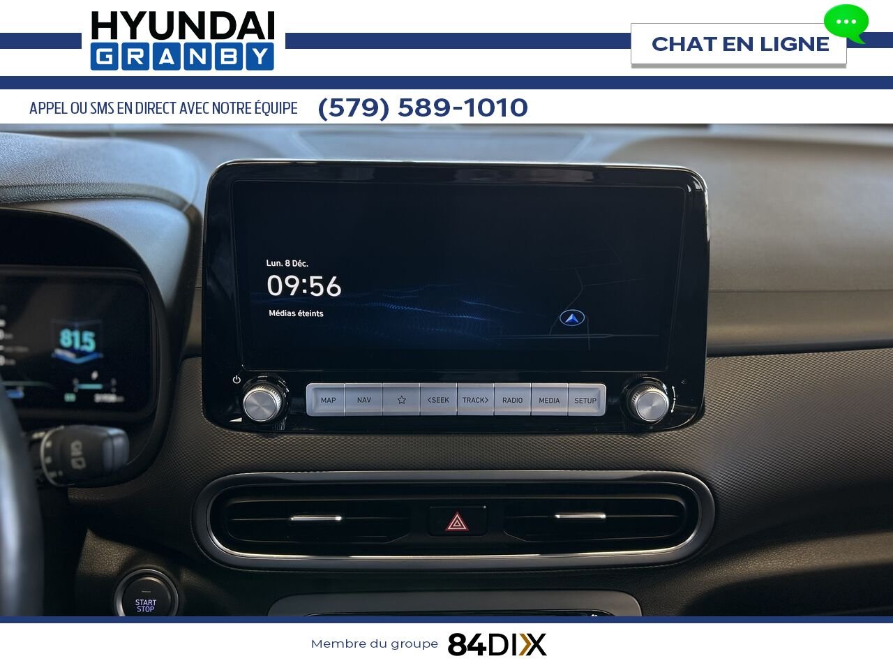 Hyundai Kona électrique 2023 Blanc Granby - photo #19