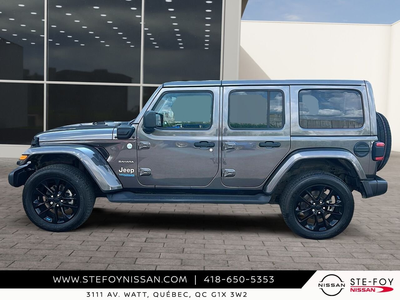 Jeep Wrangler 4xe SAHARA UNLIMITED 2022 Gris Ste-Foy - photo #4