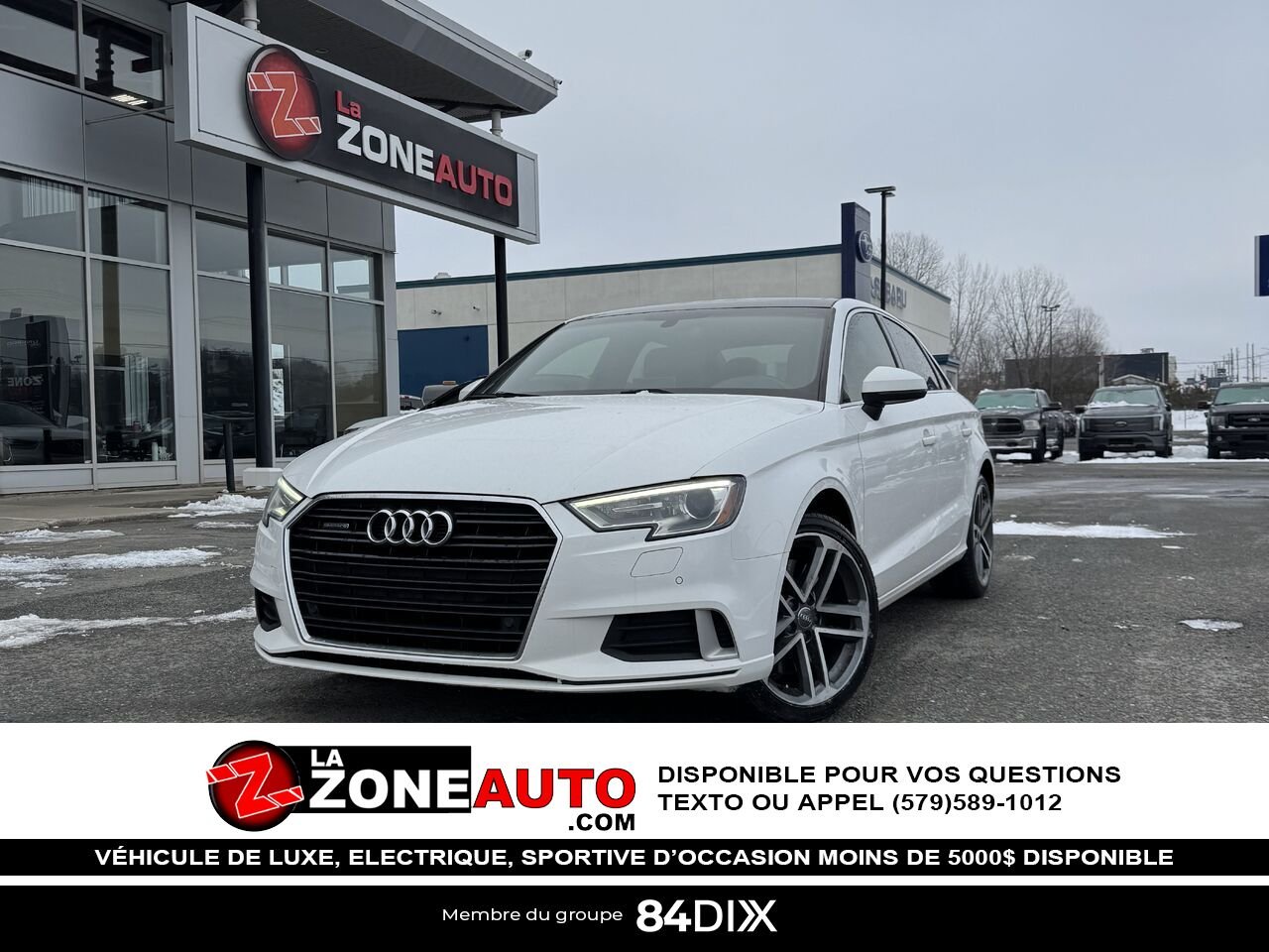 2019 Audi A3 berline White Granby - photo #0
