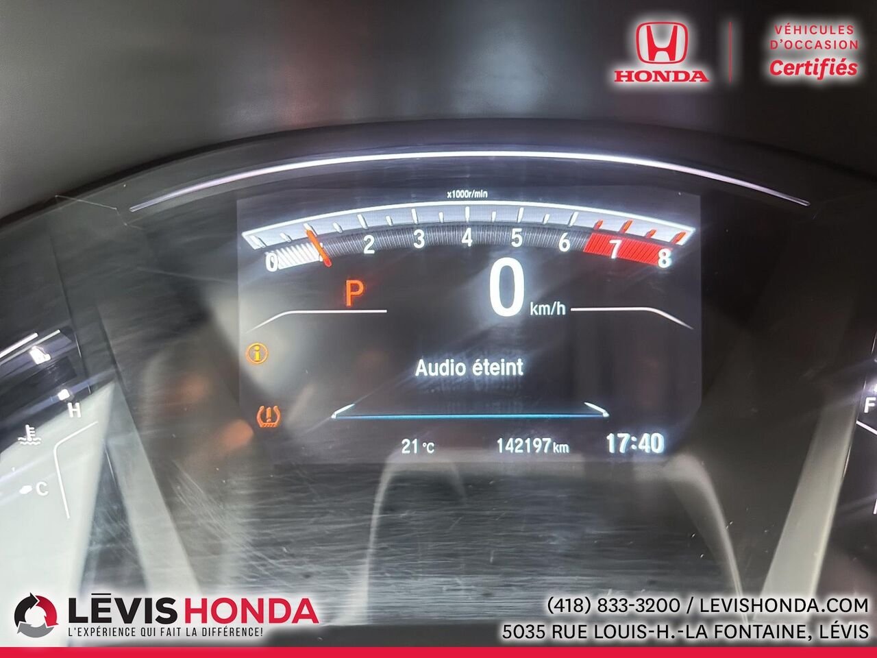 Honda CR-V LX 2RM 2 RM 5 portes LX 2017 Gris Lévis - photo #17