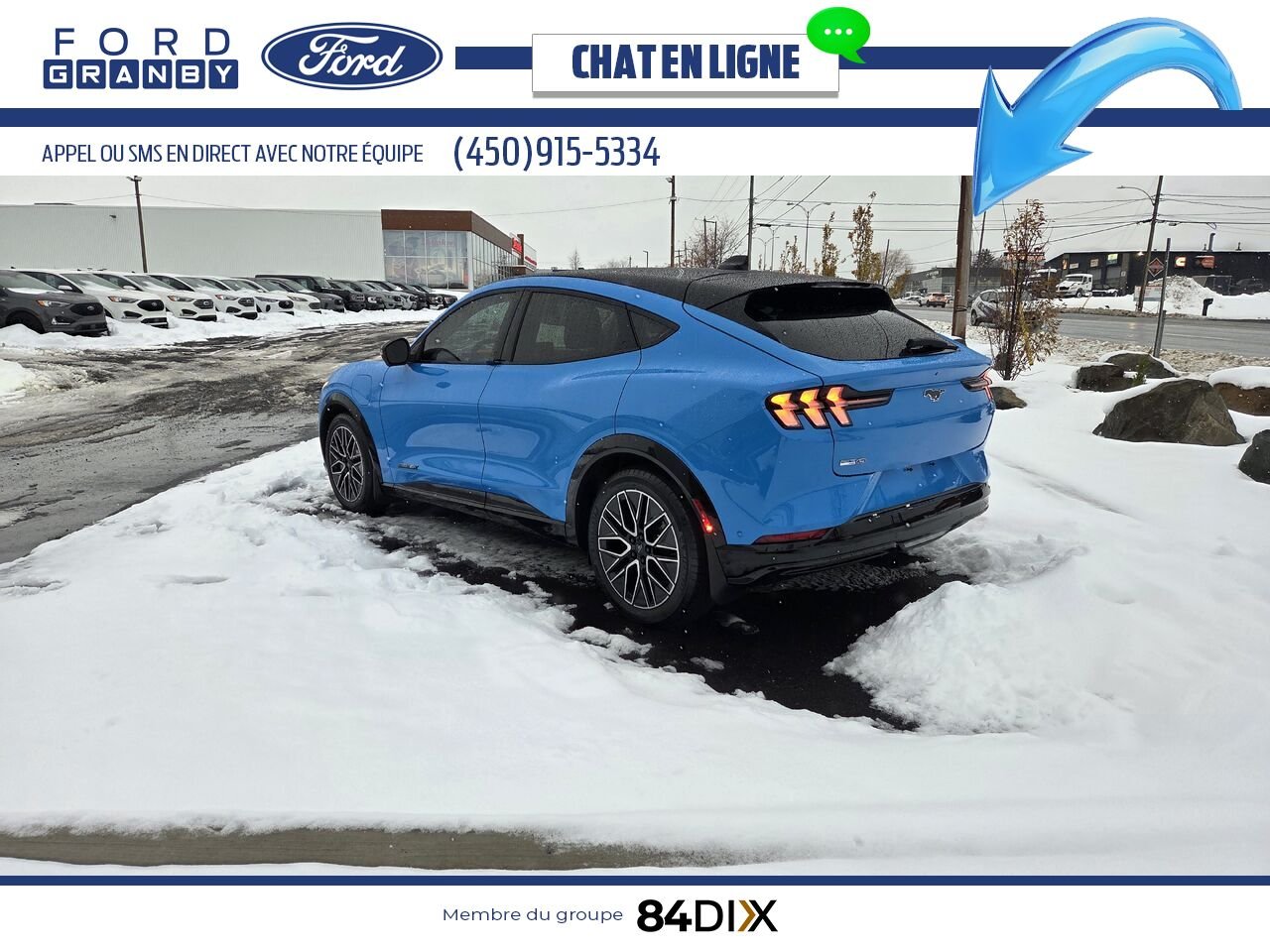 Ford Mustang Mach-E 2024 Bleu Granby - photo #4