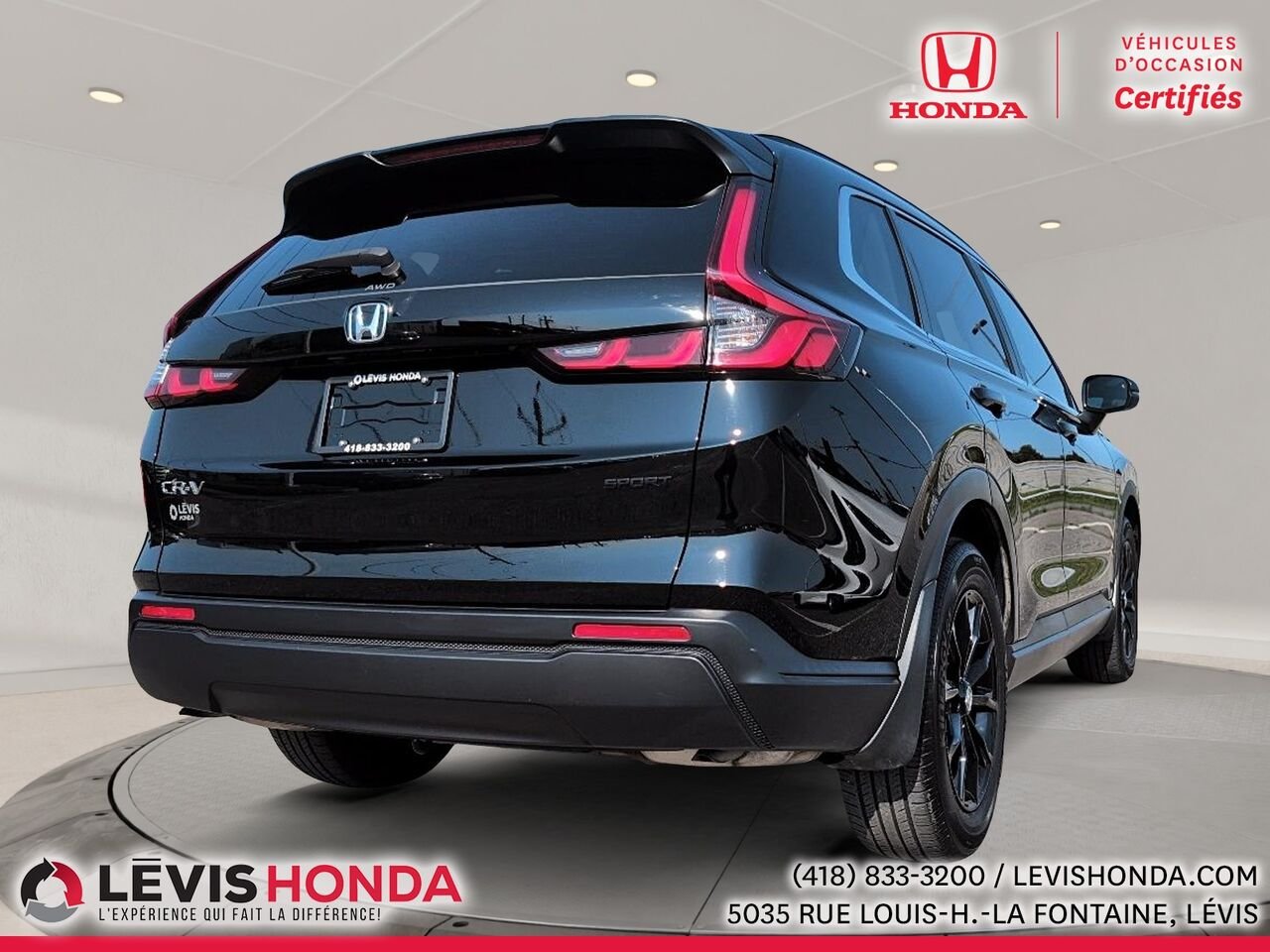 Honda CR-V Sport AWD Sport Traction Intégrale 2023 Noir Lévis - photo #9