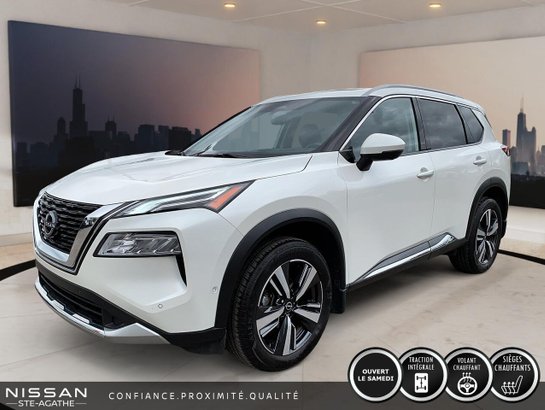 Nissan Rogue Platine | TOIT PANORAMIQUE | CUIR | AWD | CLIM 2 ZONES | 2023 Blanc