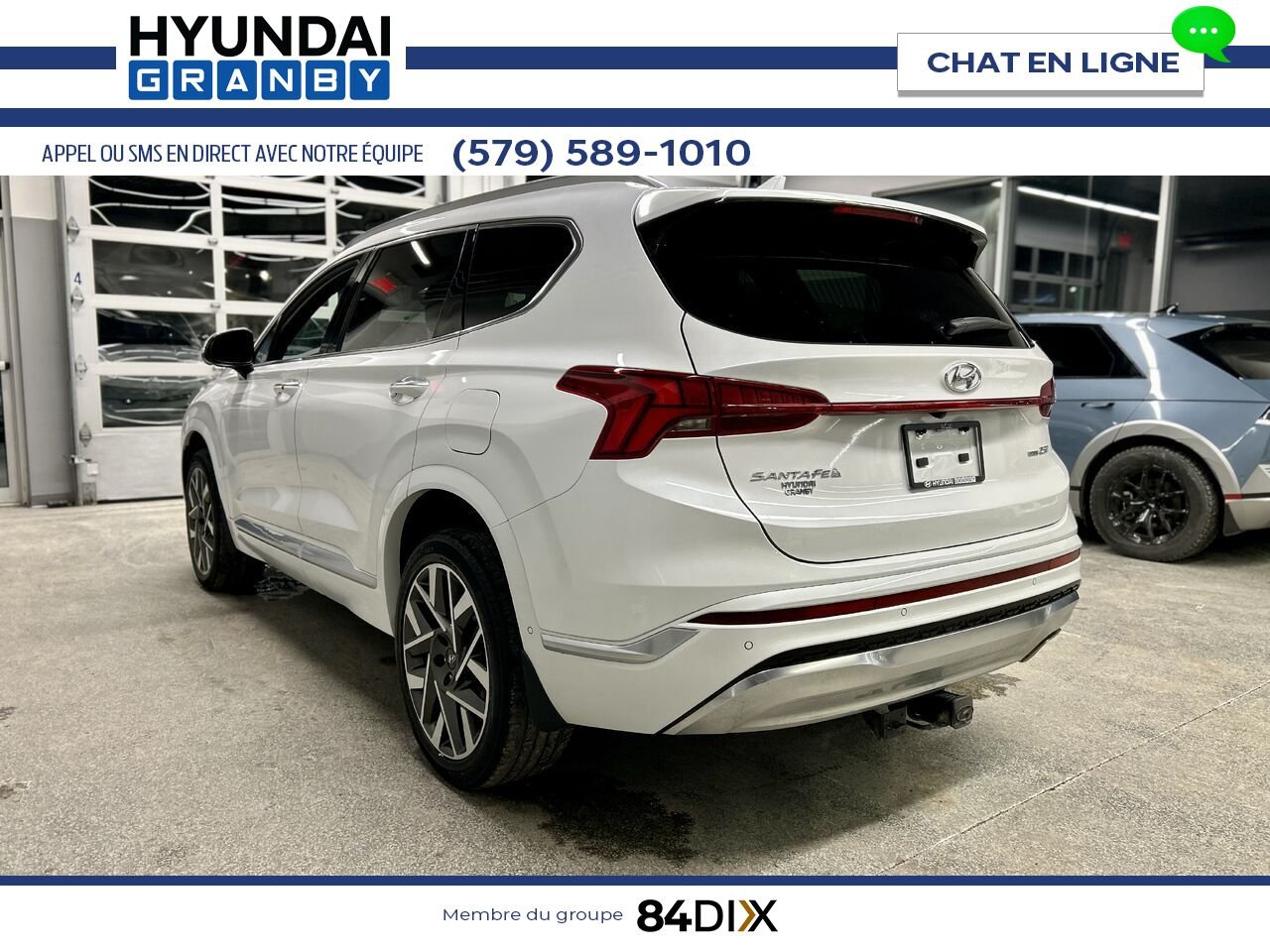 2022 Hyundai Santa Fe White Granby - photo #4