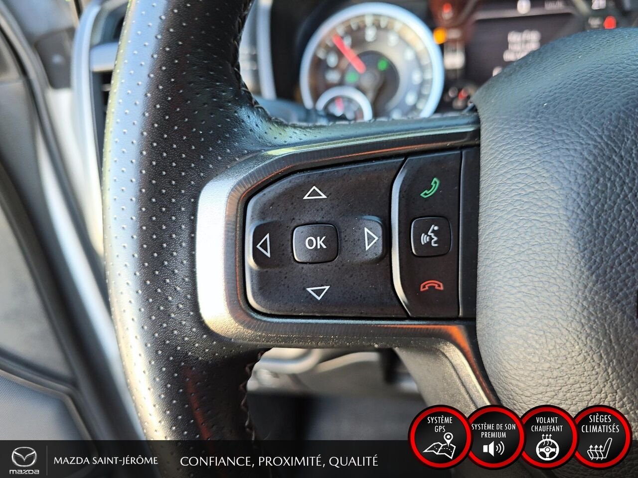 2022 Ram 1500 Sport | caisse de 5 pi 7 po | CUIR | 4X4 | White Saint-Jérôme - photo #15