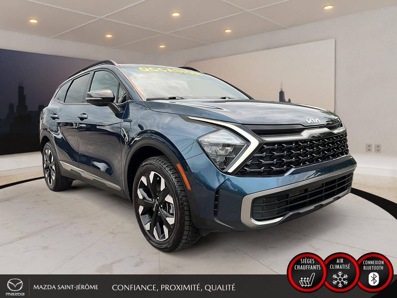 Kia Sportage X-Line | AWD | 2023 Bleu Saint-Jérôme - photo #3