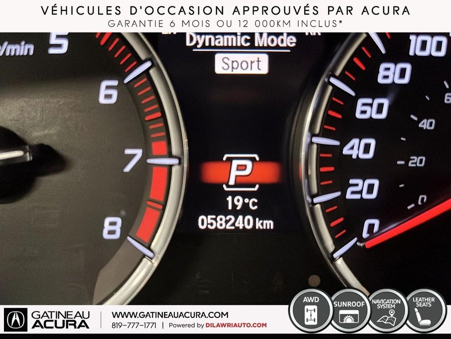 Acura TLX *** CLEAN CARFAX + BAS KILOMÉTRAGE *** 2020 Gris