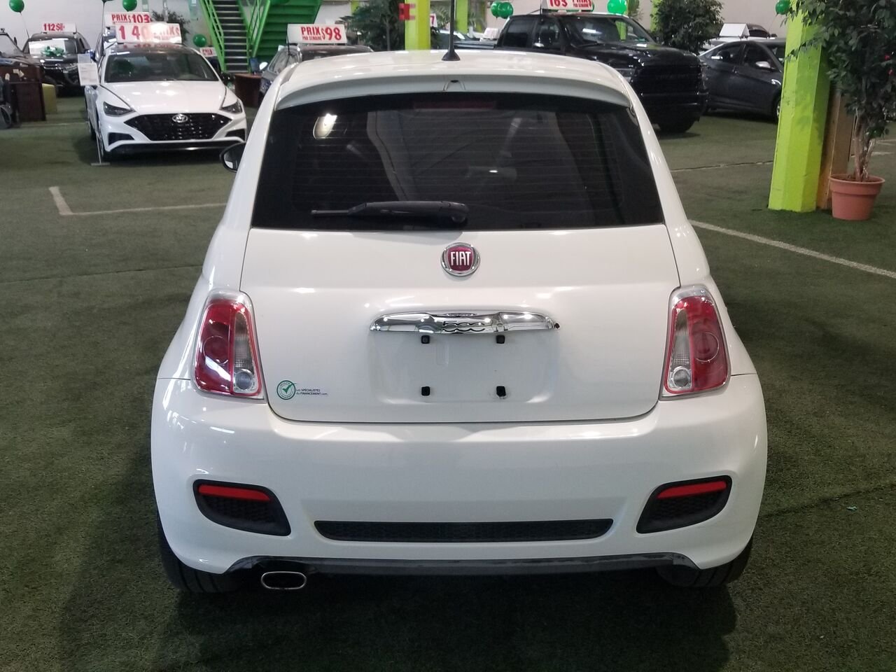 2014 FIAT 500 White  - photo #9